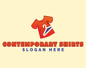 Shirt Hanger Laundry logo design