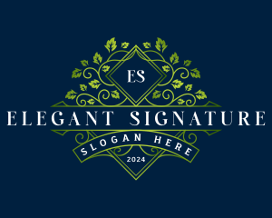 Elegant Leaf Garden logo design