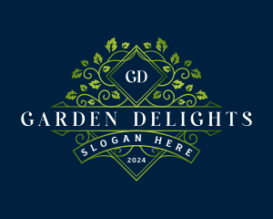 Elegant Leaf Garden logo design