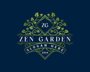 Elegant Leaf Garden logo design