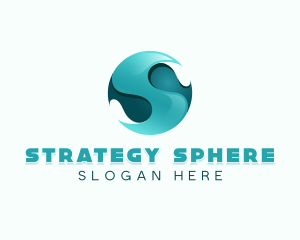 3d Sphere Water logo