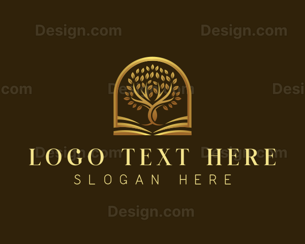 Premium Tree Book Logo