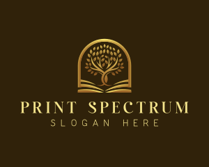 Premium Tree Book logo design