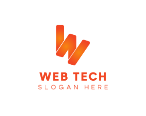 Generic Tech Letter W logo design