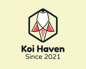 Koi Fish Pond logo design
