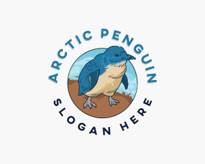 Little Penguin Bird logo design