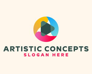 Abstract Media Play logo