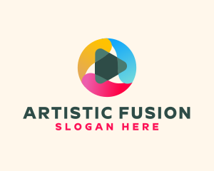 Abstract Media Play logo