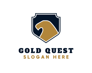 Gold Eagle Badge logo design