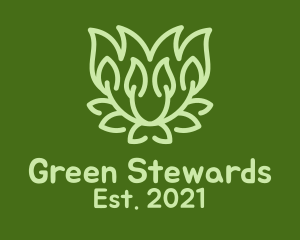 Green Bush Garden logo design