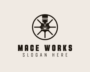 CNC Laser Machinery logo design