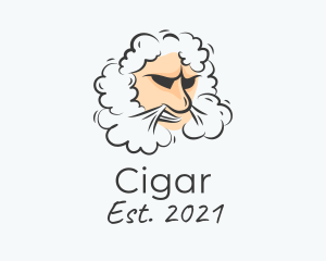 Angry Face Smoke logo design