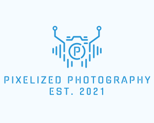 Digital Tech Camera logo design