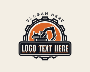 Industrial Cog Excavator Logo