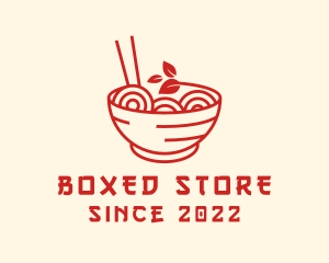 Vegan Ramen Bowl logo design