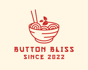 Vegan Ramen Bowl logo design