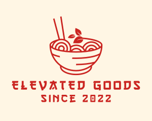 Vegan Ramen Bowl logo design