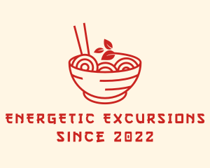 Vegan Ramen Bowl logo design