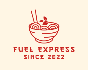 Vegan Ramen Bowl logo design