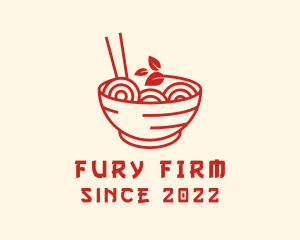 Vegan Ramen Bowl logo design