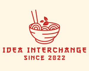 Vegan Ramen Bowl logo design