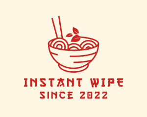 Vegan Ramen Bowl logo design