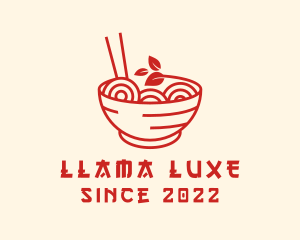 Vegan Ramen Bowl logo design