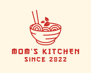 Vegan Ramen Bowl logo design