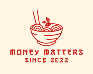 Vegan Ramen Bowl logo design