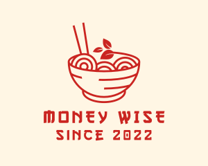 Vegan Ramen Bowl logo design