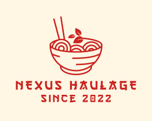 Vegan Ramen Bowl logo design