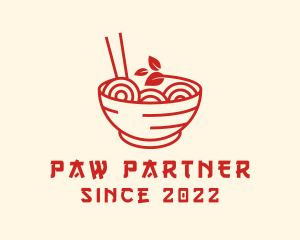 Vegan Ramen Bowl logo design