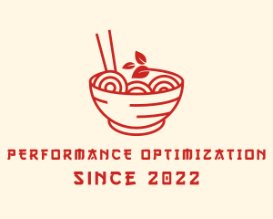 Vegan Ramen Bowl logo design