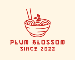 Vegan Ramen Bowl logo design