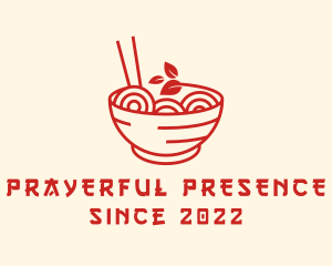 Vegan Ramen Bowl logo design