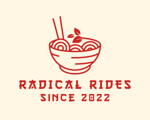 Vegan Ramen Bowl logo design