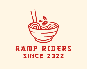 Vegan Ramen Bowl logo design