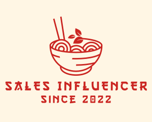 Vegan Ramen Bowl logo design