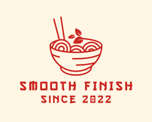 Vegan Ramen Bowl logo design