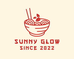 Vegan Ramen Bowl logo design