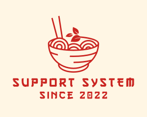 Vegan Ramen Bowl logo design