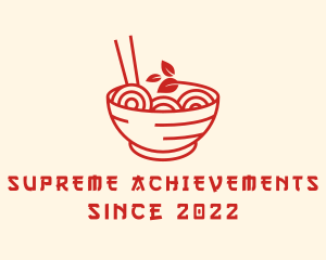 Vegan Ramen Bowl logo design