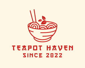 Vegan Ramen Bowl logo design