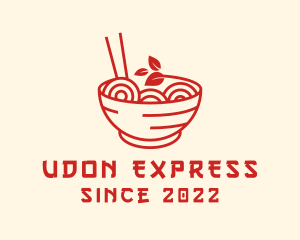 Vegan Ramen Bowl logo design