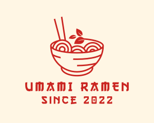 Vegan Ramen Bowl logo design