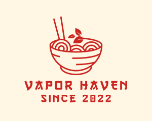 Vegan Ramen Bowl logo design