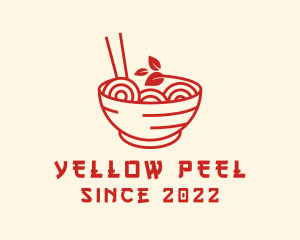 Vegan Ramen Bowl logo design