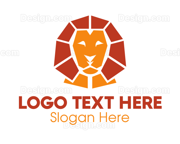 Lion Sphinx Bust Logo