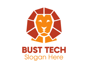 Lion Sphinx Bust logo
