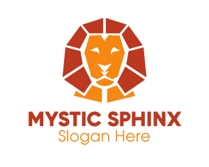 Lion Sphinx Bust logo